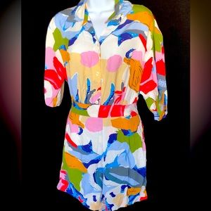 Very colorful and comfy polo short terno..